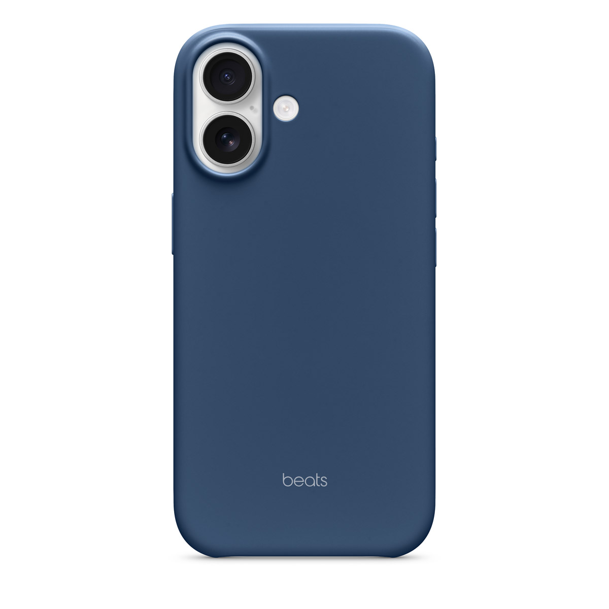 Close-up of Beats iPhone 17 Case in Bedrock Blue
