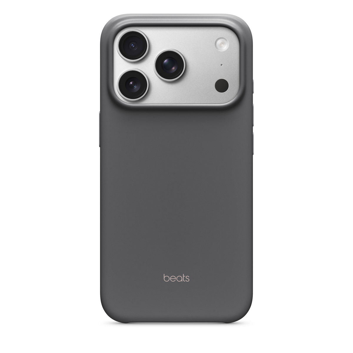Close-up of Beats iPhone 17 Pro Case in Granite Gray