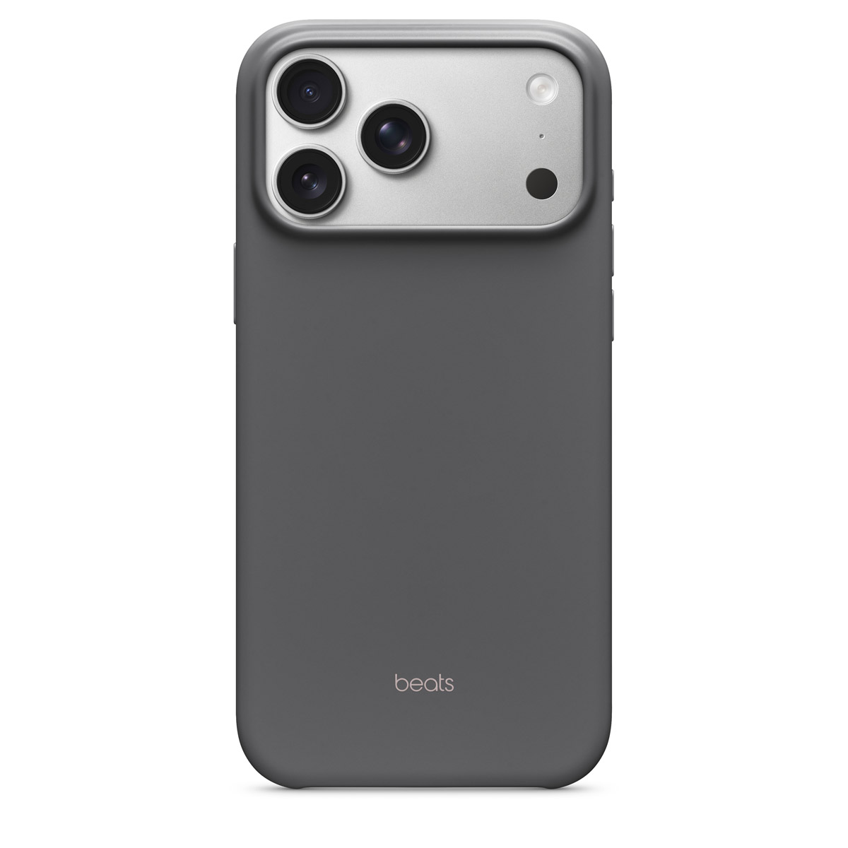 Close-up of Beats iPhone 17 Pro Max in Granite Gray