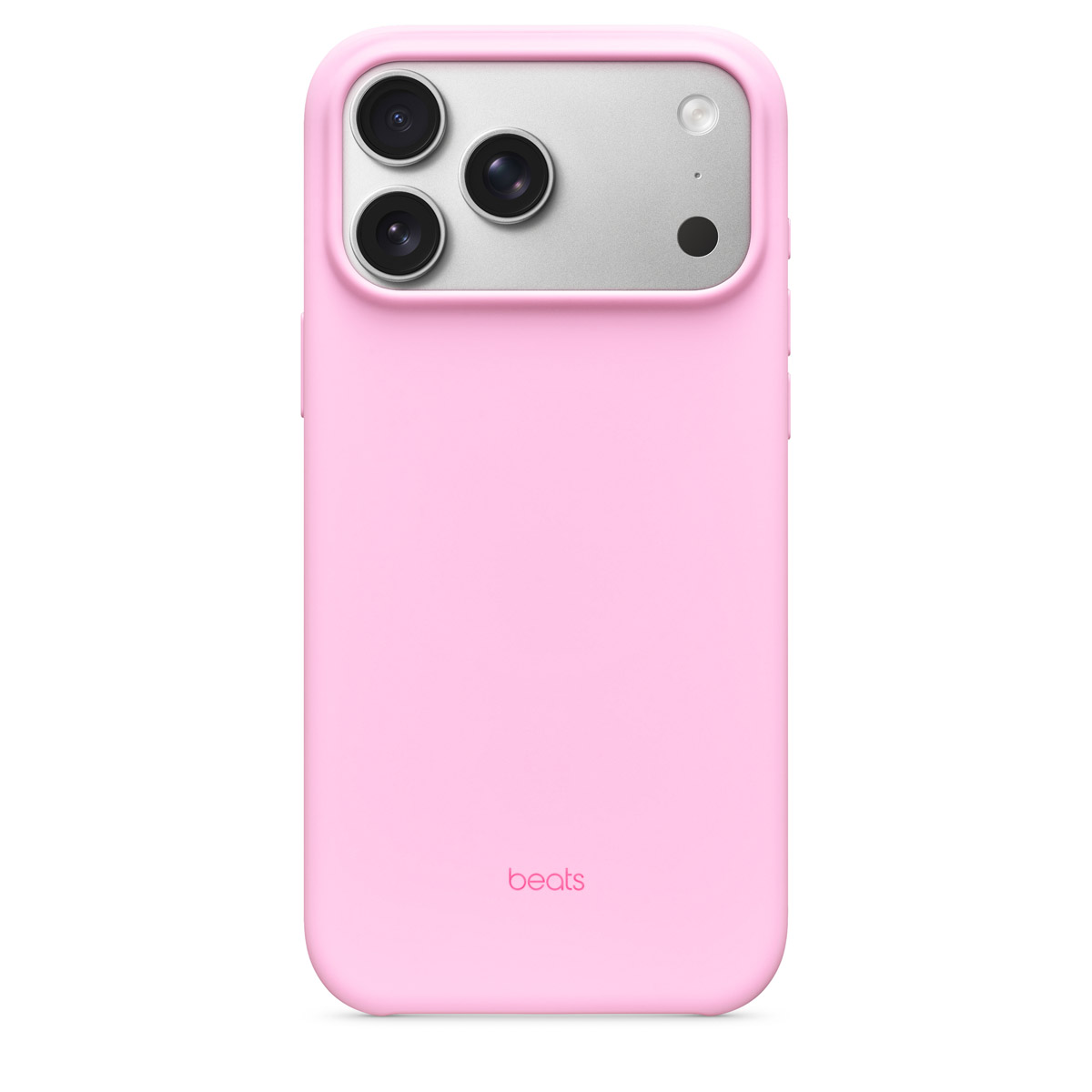 Close-up of Beats iPhone 17 Pro Max Case in Pebble Pink