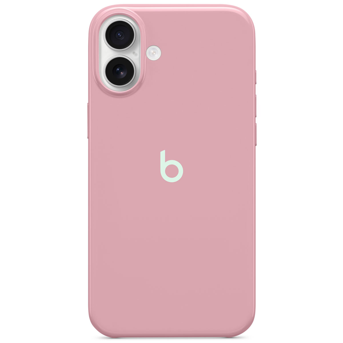 Close-up of Beats iPhone 16 Plus Case with MagSafe in  Sunrise Pink