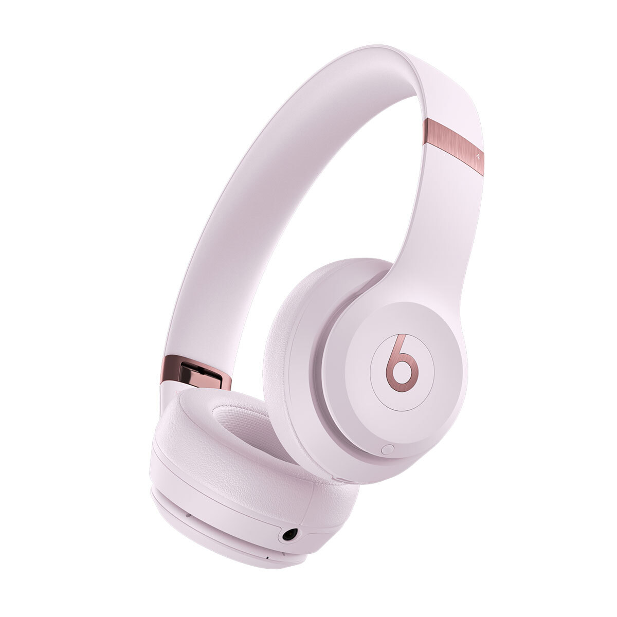 Close-up of Beats Solo4 in Cloud Pink with Best of CNET 2024 badge.