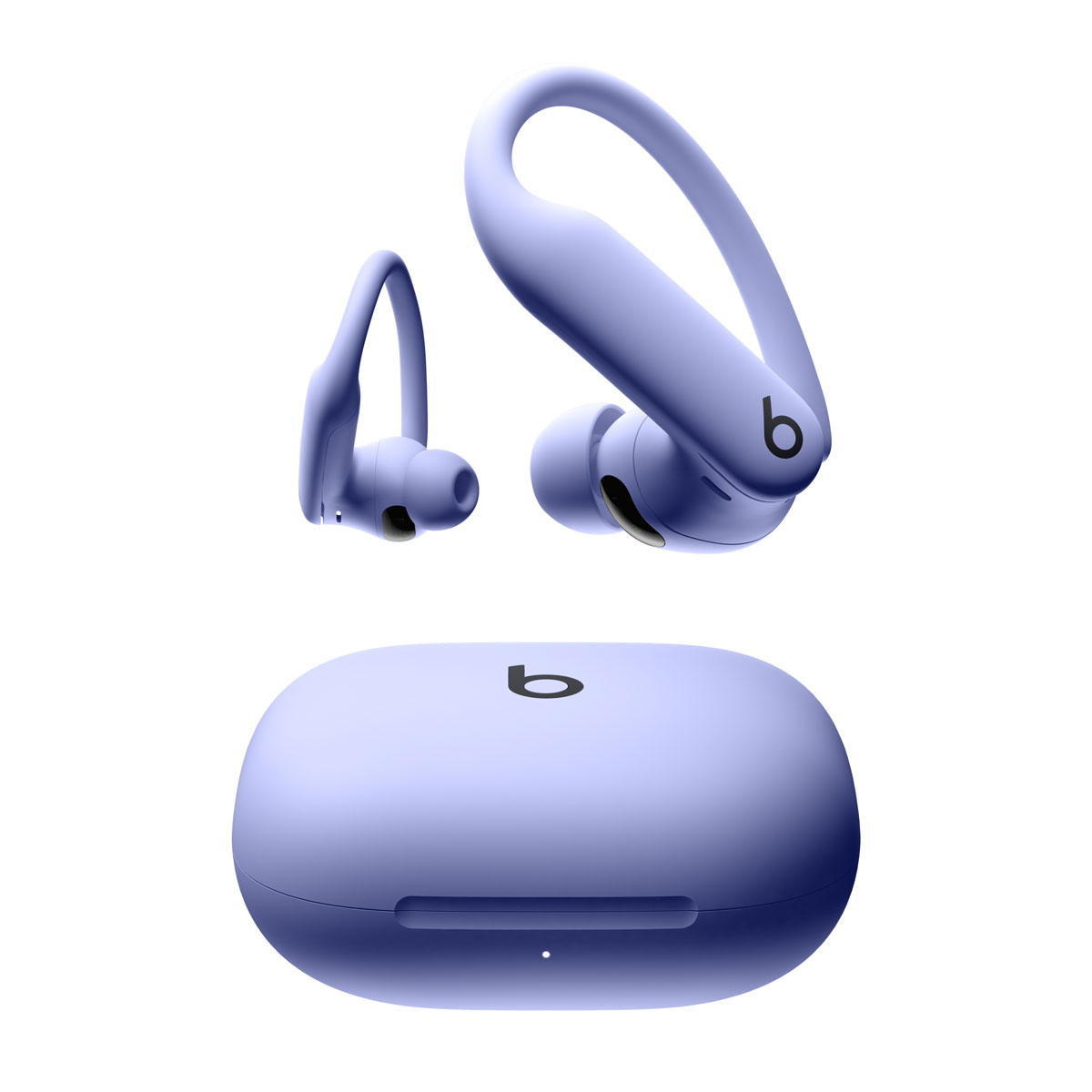 躍動紫 Powerbeats Pro 2 特寫。