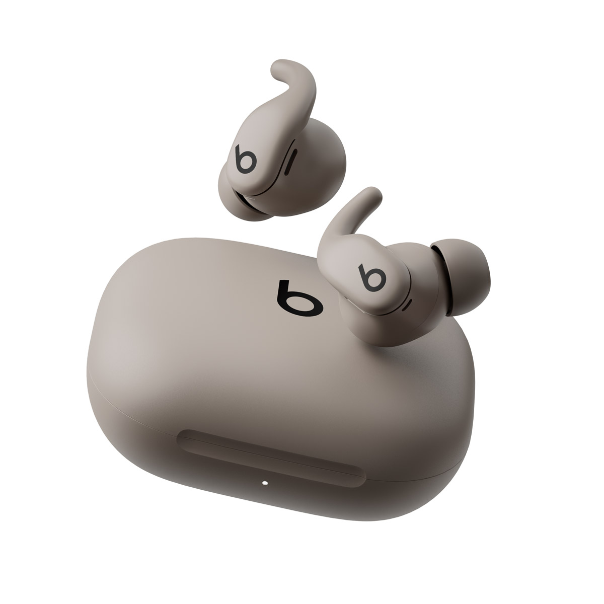 Close-up of Powerbeats Fit in Gravel Gray.