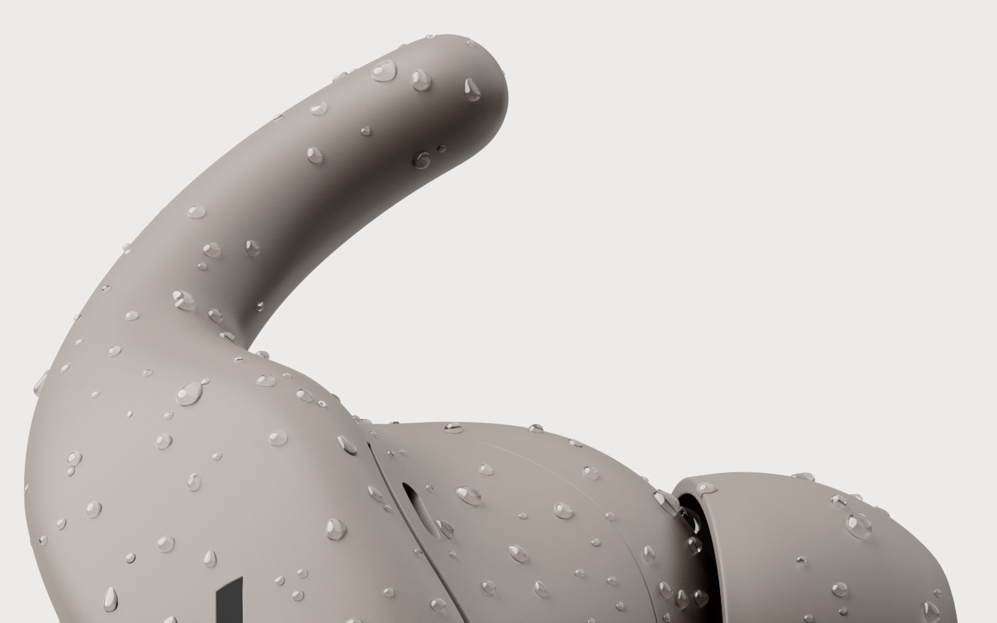 Powerbeats Fit showing water resistance